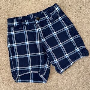 Janie and Jack Plaid Navy Shorts
